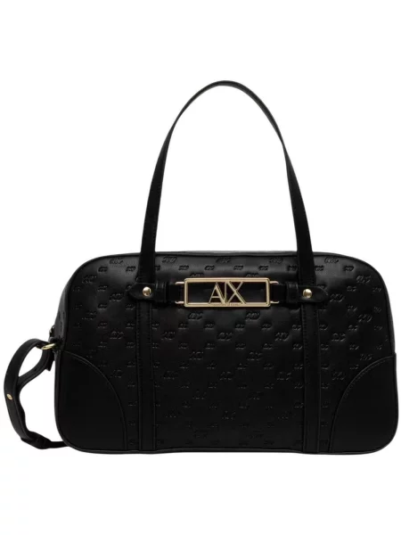 Rucsac Armani Exchange din piele negru