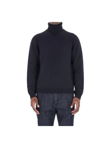 Sweter Roberto Collina niebieski
