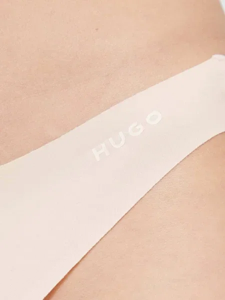 Tanga HUGO béžová černé