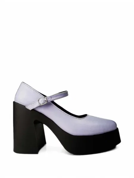 Pantofi cu toc Altercore cu platformă violet