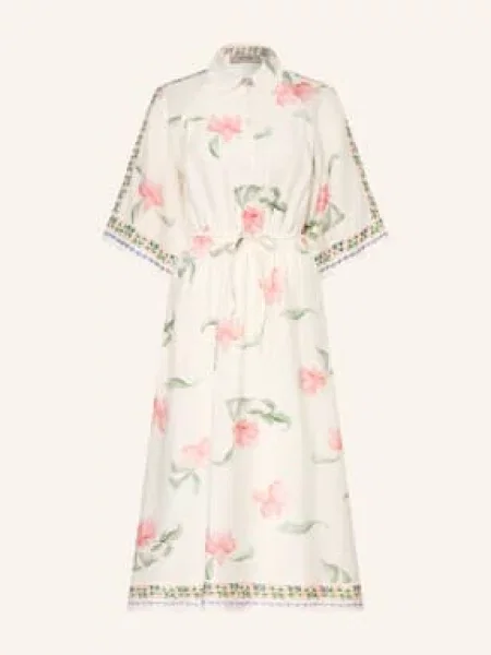 Mos Mosh Sukienka Mmbunno Z Ozdobnymi Perełkami I Rękawami weiss beżowa