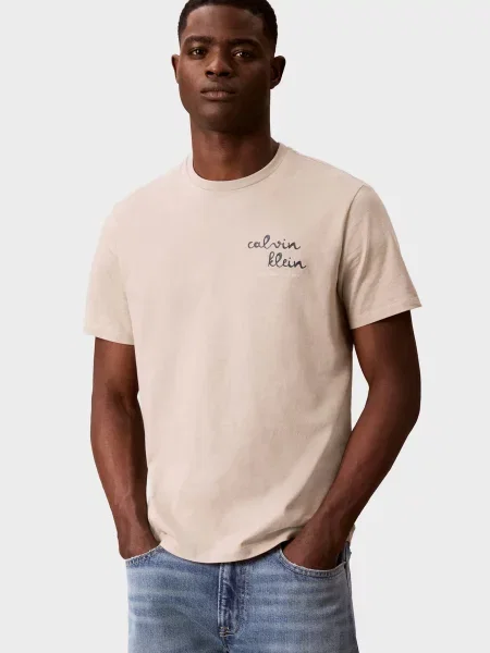 Футболка Calvin Klein Jeans бежевая