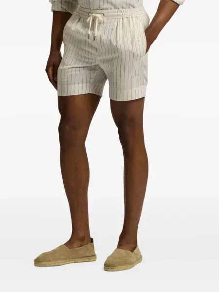 Pantaloni scurți Ralph Lauren Purple Label cu dungi violet