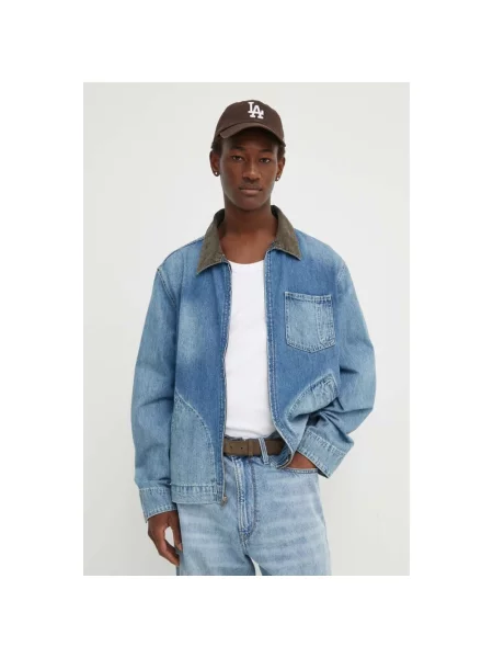 Levi's kurtka jeansowa przejściowa oversize niebieski