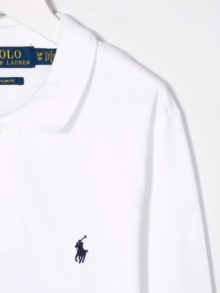 Koszulka polo dziecięca Polo Ralph Lauren biała