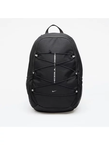 Batoh Nike Heritage Sweep Nike Tech Backpack Black/ Black/ Reflect Silver 25 l černý