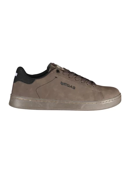 Sneakersy Gas skórzane brązowe