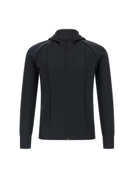 Lniana bluza z kapturem Valentino Garavani z kapturem czarna