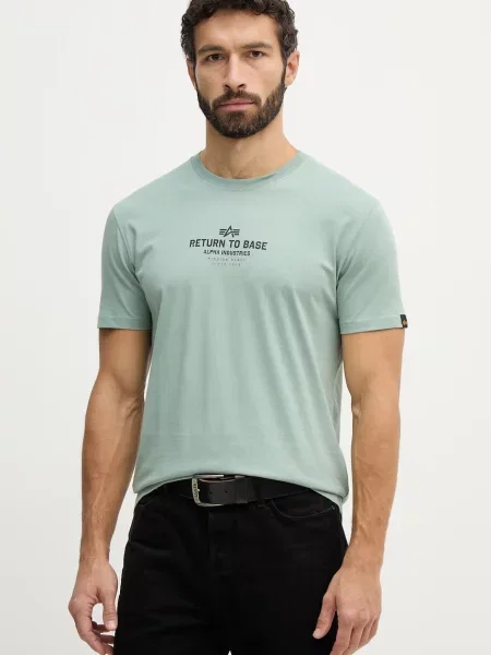 Alpha Industries tričko Return To Base zelené