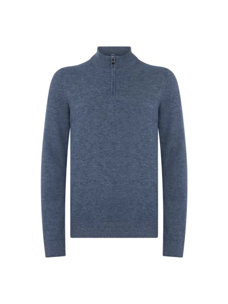Sweter Fedeli elegancki niebieski