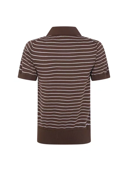 Koszulka polo A.p.c. brązowa