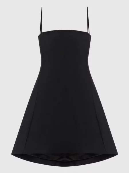 Сукня з вовни та шовку Balenciaga чорна