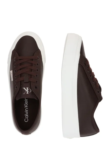 Sneakerși Calvin Klein bordo
