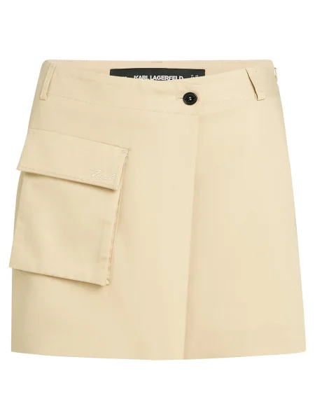 Karl Lagerfeld fustă mini drept bej
