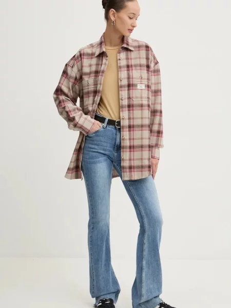 Guess Jeans longsleeve beżowy