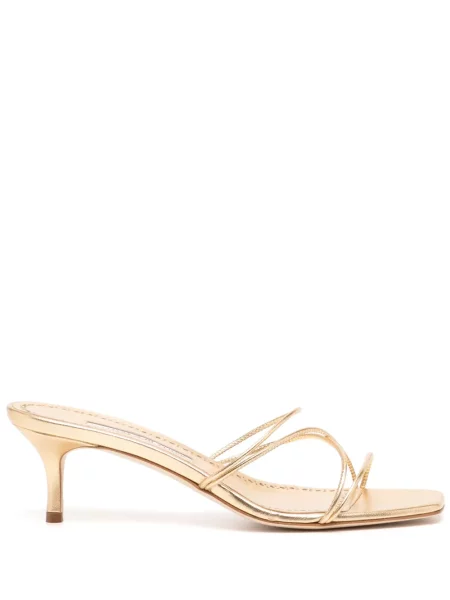 Sandale Manolo Blahnik auriu