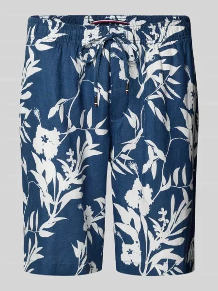 Bermudy o kroju relaxed fit z czystego lnu model ‘HARLEM’ Tommy Hilfiger