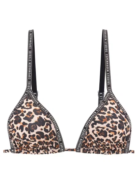 Copenhagen Studios Sutien costum de baie / maro / maro închis bej