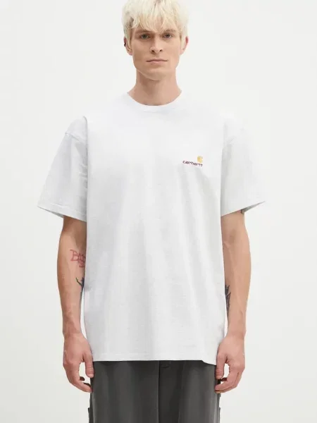 Однотонна футболка Carhartt Wip сіра