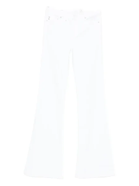 Blugi evazați Ag Jeans alb