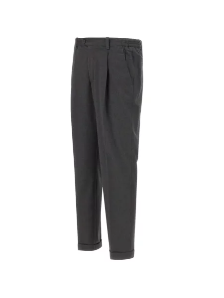 Pantaloni Devore plisate gri