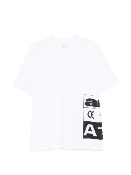 Tricou Arte Antwerp cu imagine alb