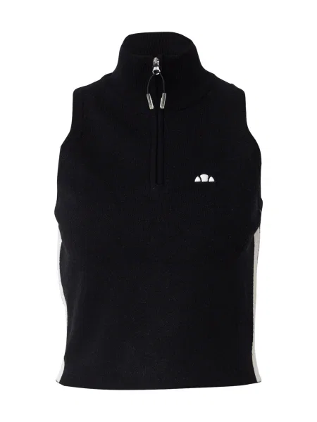ELLESSE Top brodat Surista negru alb