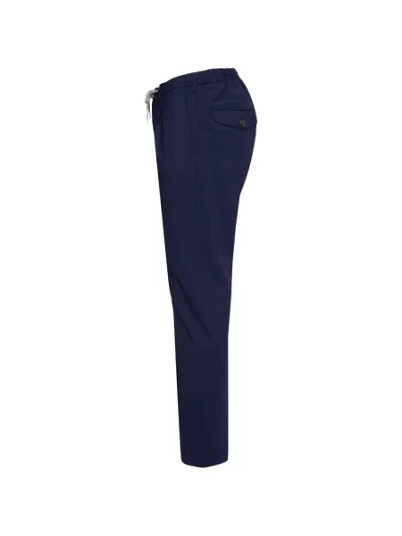 Pantaloni Eleventy cu cordon albastru