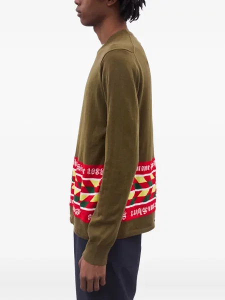 Ριγέ πουλόβερ Comme Des Garçons Shirt πράσινο