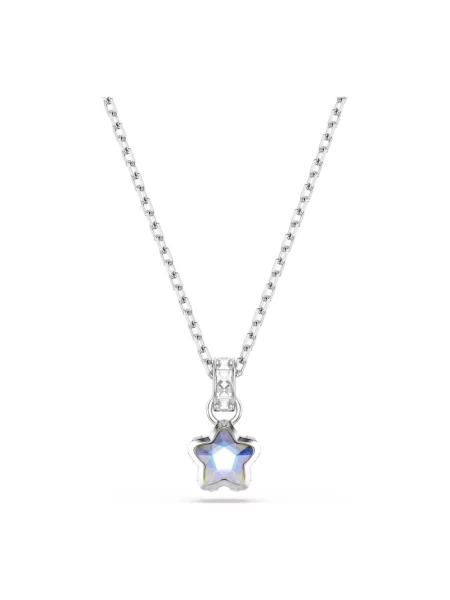 Swarovski naszyjnik z kryształem Swarovski CHROMA biały