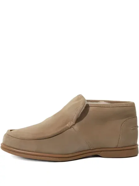 Botine Yves Salomon din piele slip-on maro