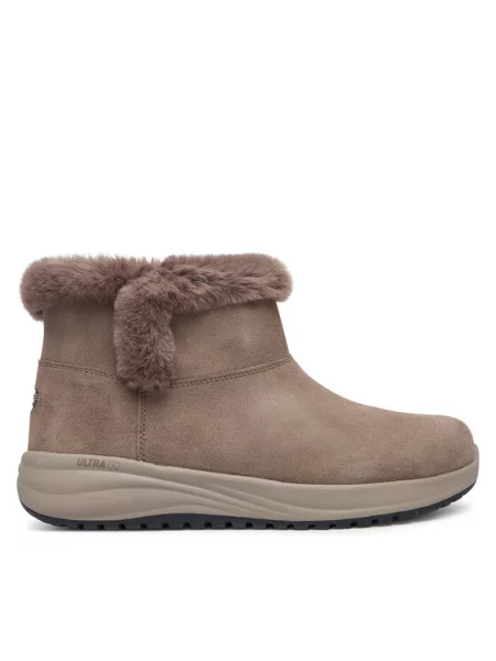 Skechers Sniego batai Waterproof : On-The-GO Stellar Cozy Step Tamsiai ruda