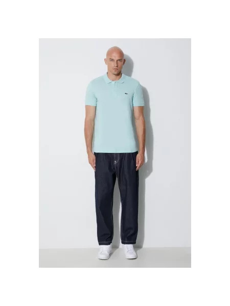 Koszulka polo Lacoste z logo niebieska