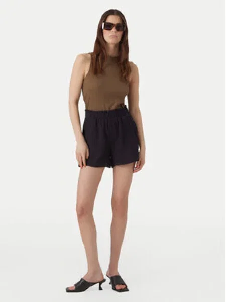 Vero Moda Šortky z materiálu Natali Baggy Fit černá
