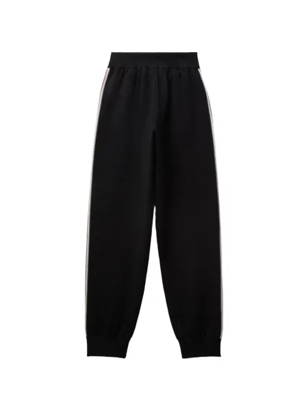 Pantaloni Versace cu dungi alergare cu autograf negru