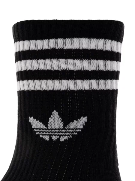 Top Adidas cu dungi cu autograf negru