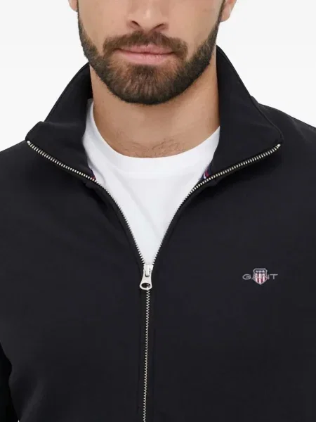 Pulover Gant cu broderie negru