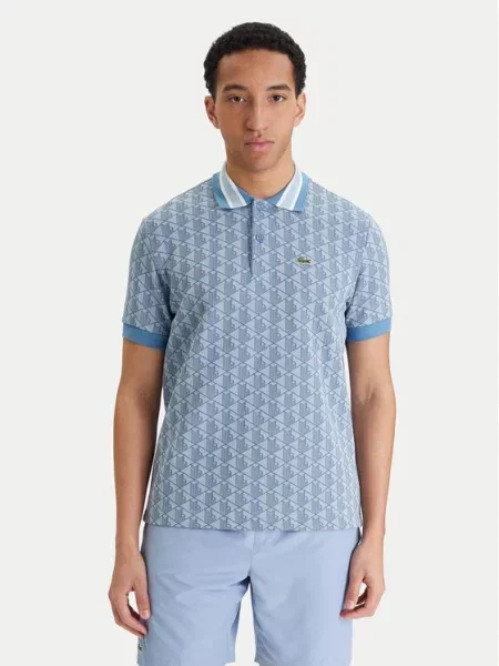 Lacoste Тениска с яка и зелен