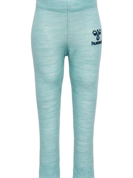 Legginsy dla dziewczynki Hummel Wolly niebieskie