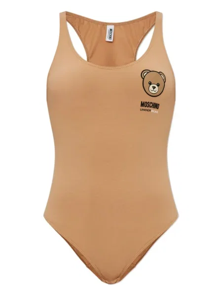 Body Moschino cu imagine teddy maro