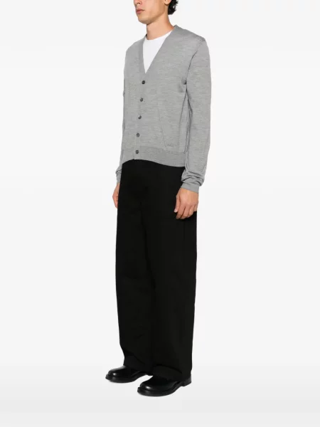 Cardigan Lanvin cu decolteu în V gri