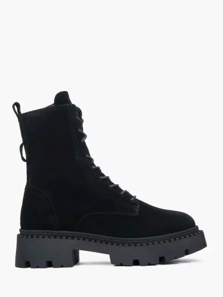 Велюрові Черевики Estro чорний