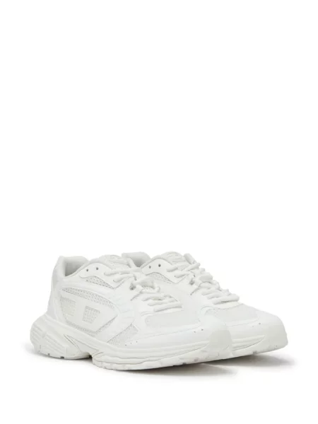 Sneakerși Diesel plasă alb