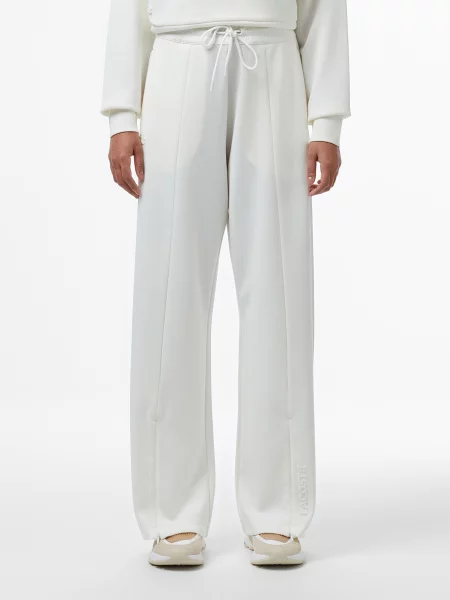 Спортивные штаны Lacoste из модала белые