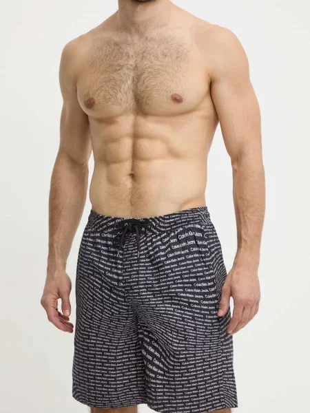 Къс панталон Calvin Klein Jeans черно