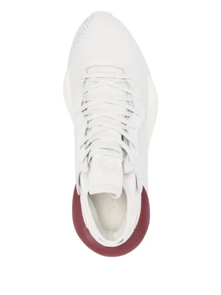 Sneakerși Y-3 din piele alb