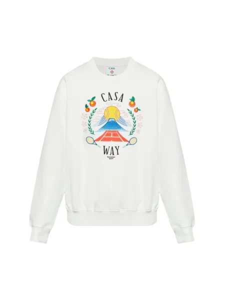 Bluza Casablanca z nadrukiem biała