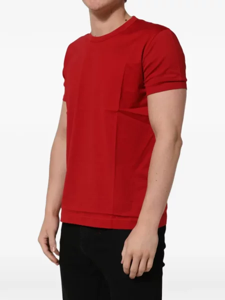 Tričko Dolce & Gabbana s kulatým výstřihem červené