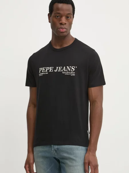 Μπλούζα Pepe Jeans μαύρο