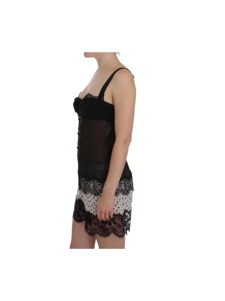 Jedwabny top Dolce And Gabbana czarny